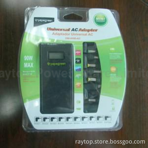 Compact Laptop AC Adaptor,90W, LED Screen Display, Auto Voltage